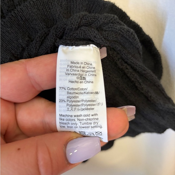 Madewell Black Ribbed Camisole Top size small - Picture 3 of 6